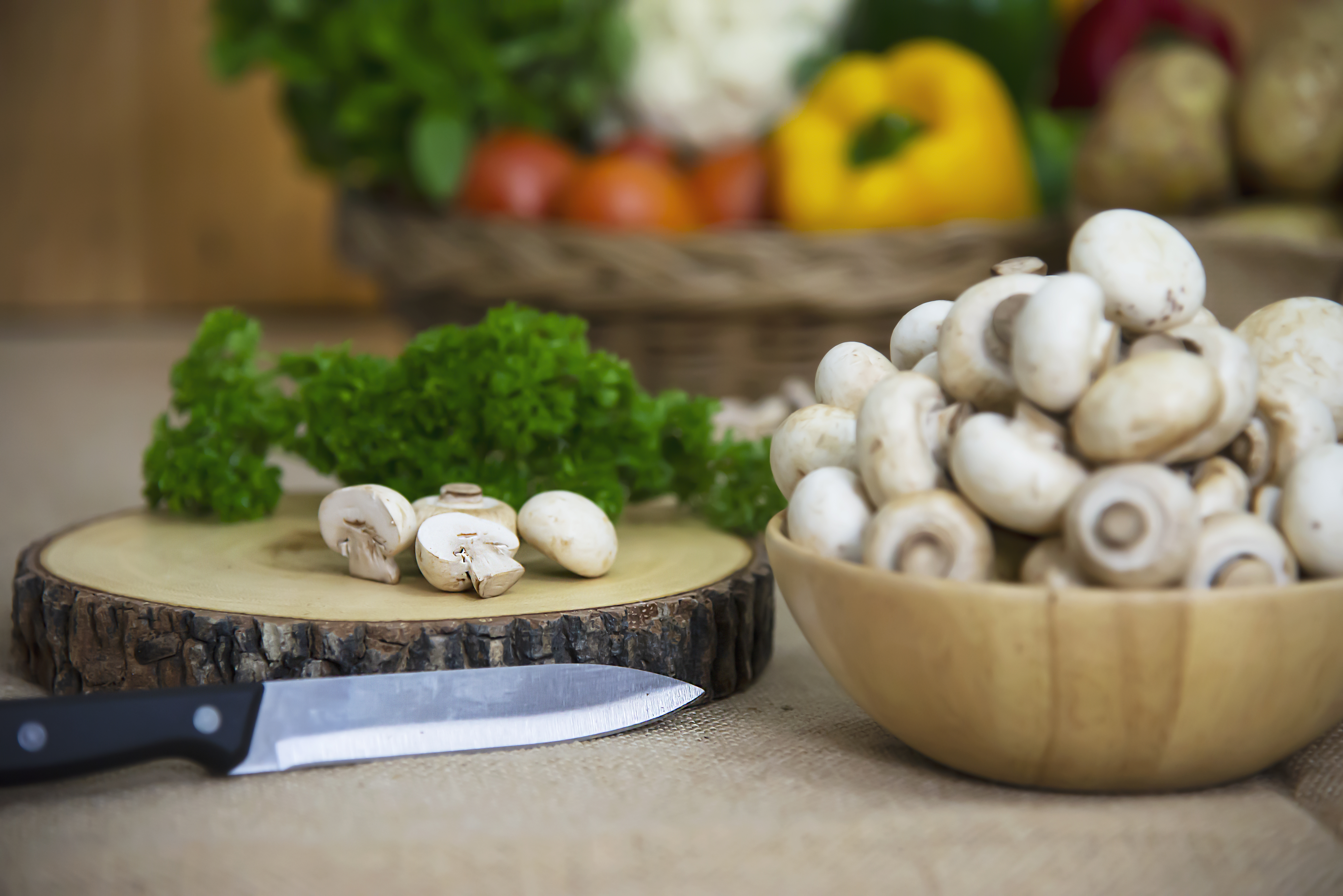 Growing mushrooms